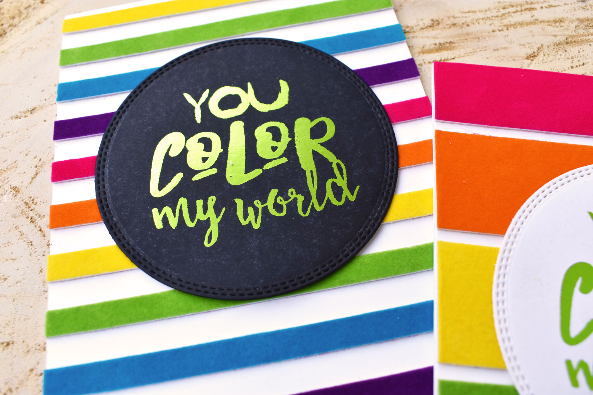 New Deco Foil Flock Rainbow Cards • Video Tutorial – Graciellie Design